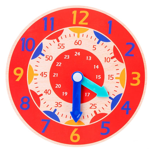Kids Montessori Wooden Clock Toy