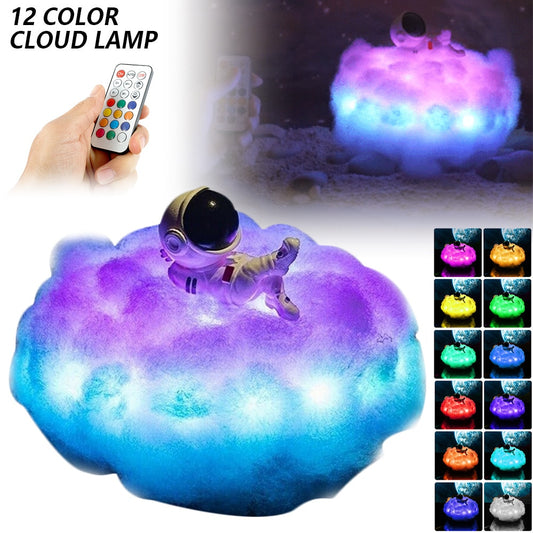 LED Colorful Clouds Astronaut Lamp
